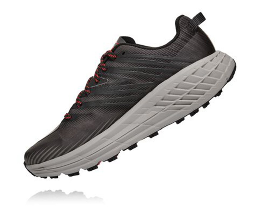 Hoka One One Speedgoat 4 Trailskor Herr - Svarta - NTFUE-2365